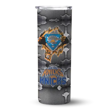 custom new york knicks chevron v blue gray skinny tumbler best selling 1.webp