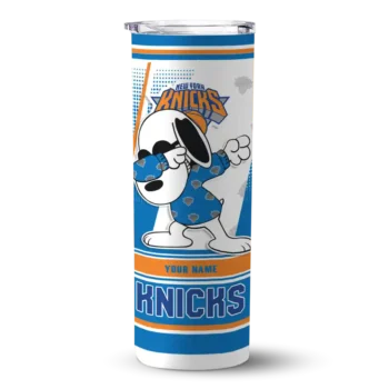 custom new york knicks snoopy dog blue white skinny tumbler best selling 1.webp