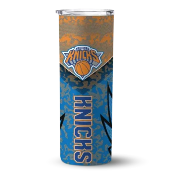 custom new york knicks spiral burst print blue skinny tumbler best selling 1.webp