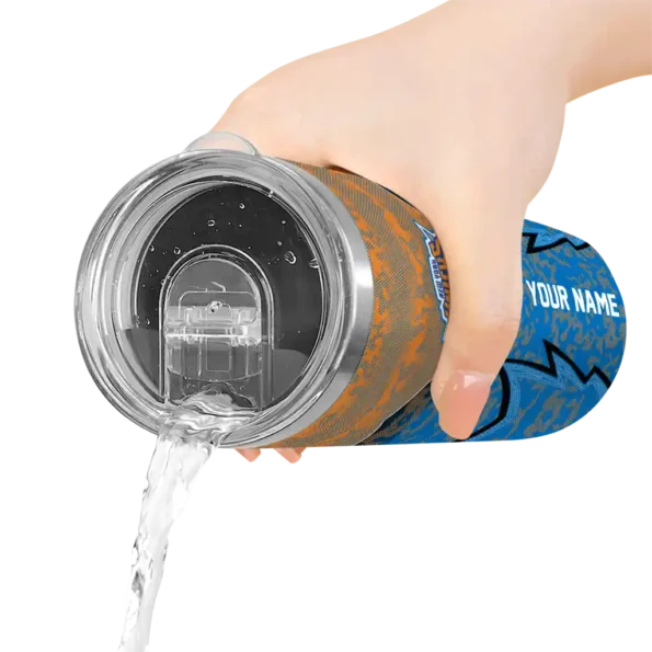 custom new york knicks spiral burst print blue skinny tumbler latest model.webp
