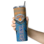 custom new york knicks spiral burst print blue skinny tumbler best selling 1.webp