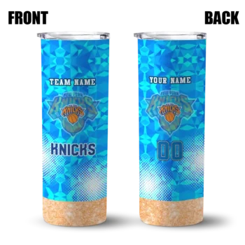 custom new york knicks starburst tiles blue skinny tumbler fashion forward.webp