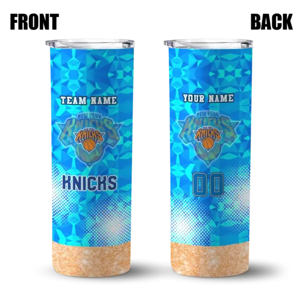 custom new york knicks starburst tiles blue skinny tumbler fashion forward.webp