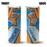 custom new york knicks web stripes blue white skinny tumbler best selling 1.webp