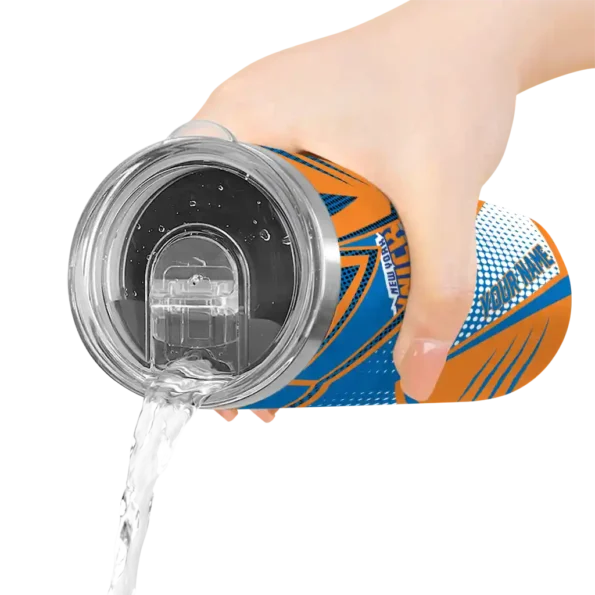 custom new york knicks web stripes blue white skinny tumbler latest model.webp