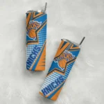 custom new york knicks web stripes blue white skinny tumbler best selling 1.webp