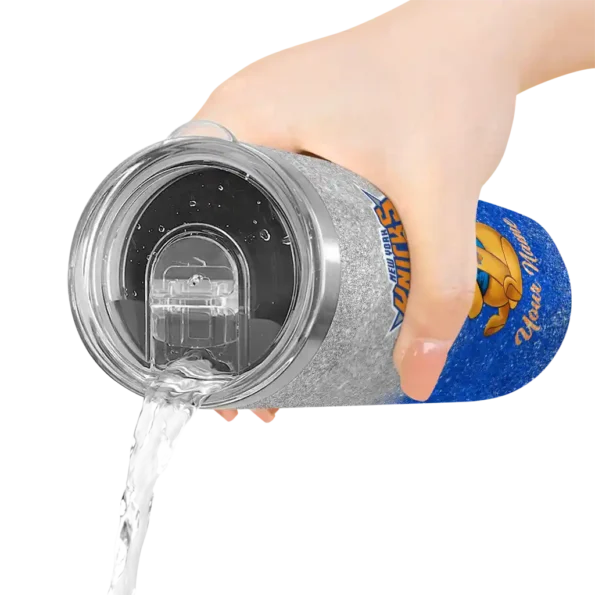 custom new york knicks winnie the pooh blue gray skinny tumbler latest model.webp