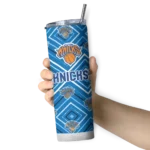 custom new york knicks zipper leopard blue skinny tumbler best selling 1.webp