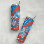 custom oklahoma city thunder helmet clash blue skinny tumbler best selling 1.webp