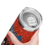 custom oklahoma city thunder kiss band orange skinny tumbler best selling 1.webp