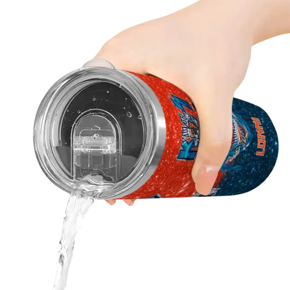 custom oklahoma city thunder kiss band orange skinny tumbler latest model.webp