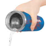 custom oklahoma city thunder metallic grid blue skinny tumbler best selling 1.webp