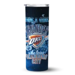 custom oklahoma city thunder rose romance blue black skinny tumbler best selling 1.webp