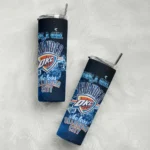 custom oklahoma city thunder rose romance blue black skinny tumbler best selling 1.webp