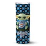 custom oklahoma city thunder yoda cozy blue black skinny tumbler best selling 1.webp