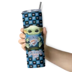 custom oklahoma city thunder yoda cozy blue black skinny tumbler best selling 1.webp