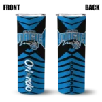 custom orlando magic camo texture blue skinny tumbler best selling 1.webp