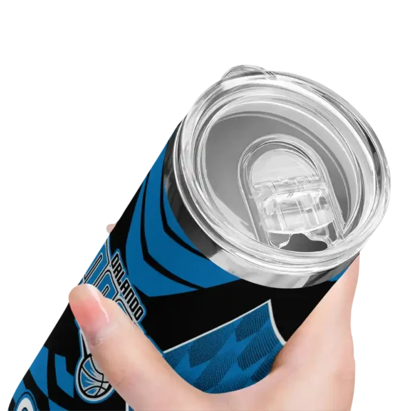 custom orlando magic camo texture blue skinny tumbler high quality.webp