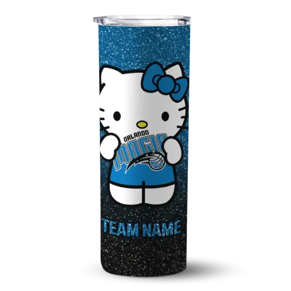 custom orlando magic hello kitty blue black skinny tumbler best selling 1.webp