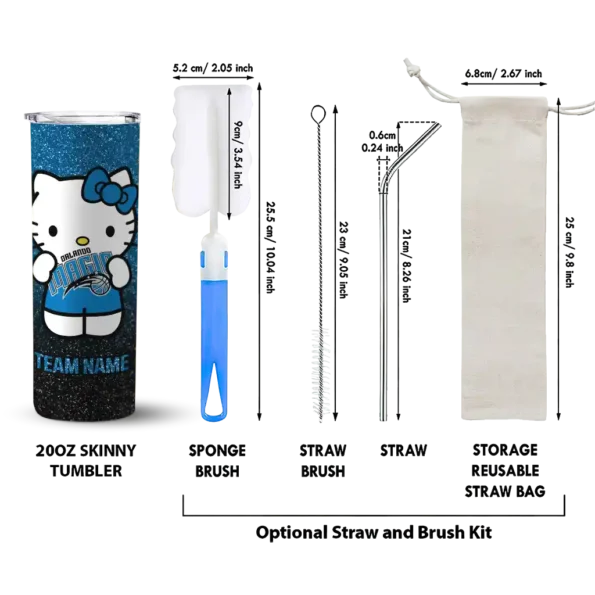 custom orlando magic hello kitty blue black skinny tumbler new arrival.webp