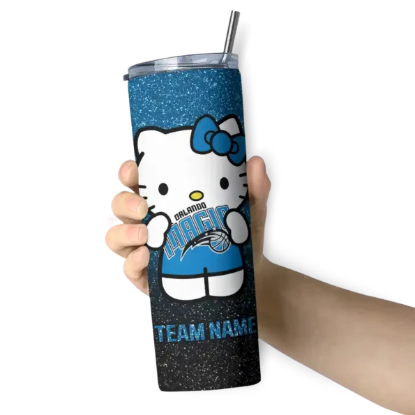custom orlando magic hello kitty blue black skinny tumbler premium grade.webp
