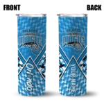 custom orlando magic monogram burst blue white skinny tumbler best selling 1.webp