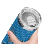custom orlando magic monogram burst blue white skinny tumbler best selling 1.webp
