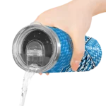 custom orlando magic monogram burst blue white skinny tumbler best selling 1.webp