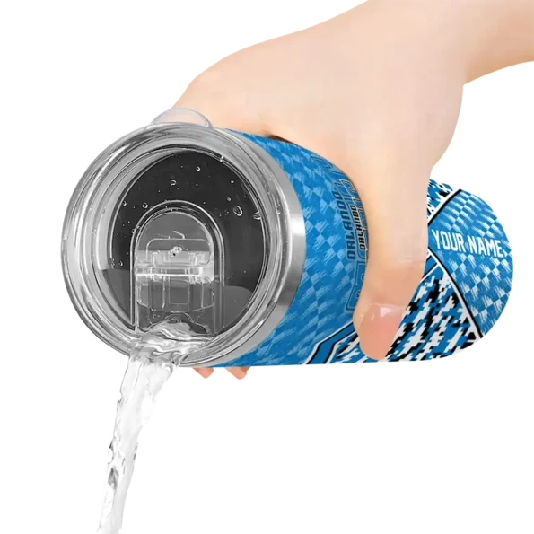custom orlando magic monogram burst blue white skinny tumbler latest model.webp