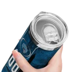 custom orlando magic stacked diamond blue skinny tumbler best selling 1.webp