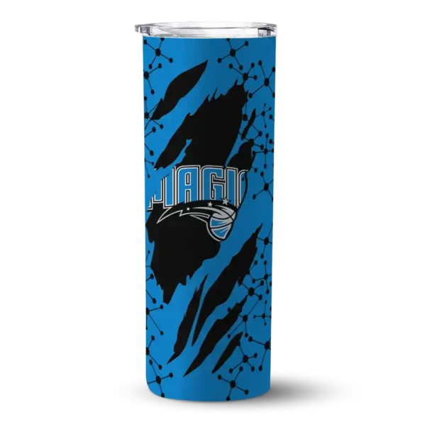 custom orlando magic star pop blue black skinny tumbler best selling 1.webp