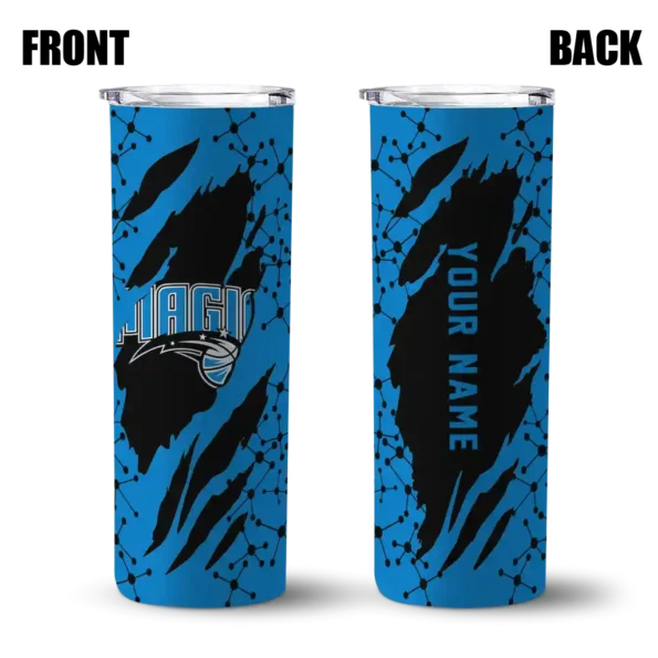 custom orlando magic star pop blue black skinny tumbler fashion forward 1.webp