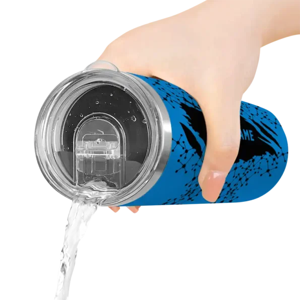 custom orlando magic star pop blue black skinny tumbler latest model 1.webp