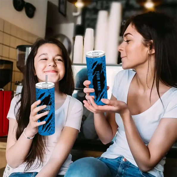 custom orlando magic star pop blue black skinny tumbler trendy.webp