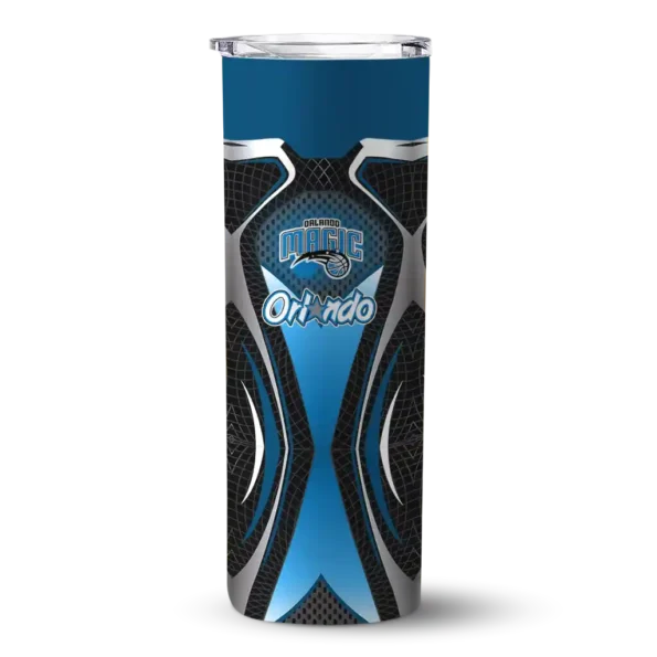 custom orlando magic superman emblem blue black skinny tumbler best selling 1.webp