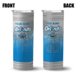 custom orlando magic swirl texture blue skinny tumbler best selling 1.webp