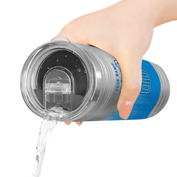custom orlando magic swirl texture blue skinny tumbler latest model.webp