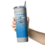 custom orlando magic swirl texture blue skinny tumbler best selling 1.webp