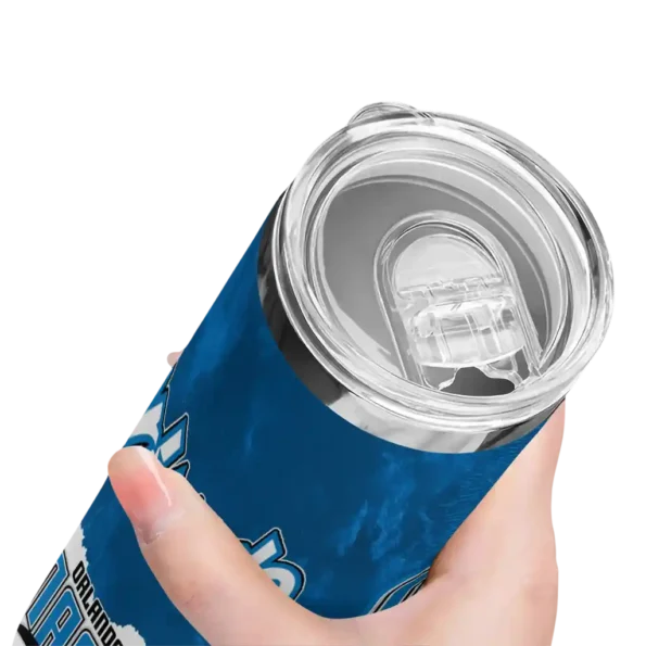 custom orlando magic torn band blue white skinny tumbler high quality.webp