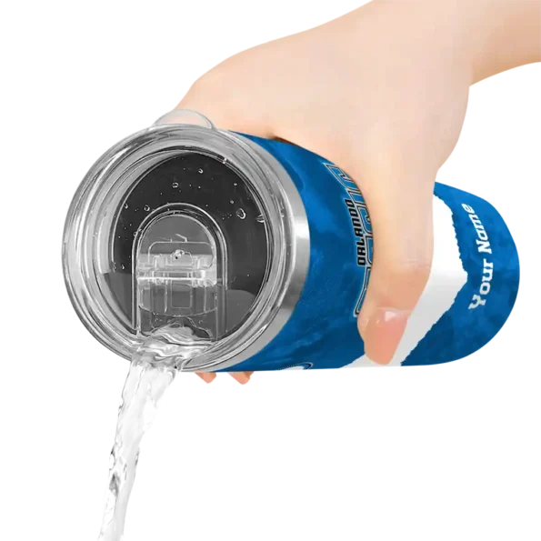 custom orlando magic torn band blue white skinny tumbler latest model.webp
