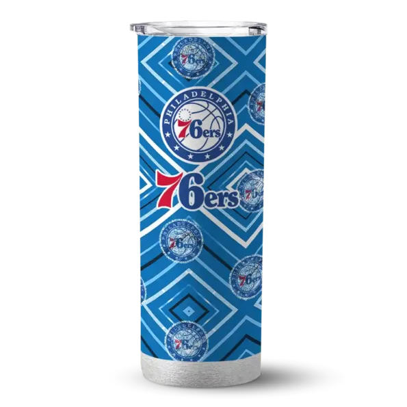custom philadelphia 76ers zipper leopard blue skinny tumbler best selling 1.webp