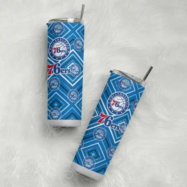 custom philadelphia 76ers zipper leopard blue skinny tumbler top rated.webp