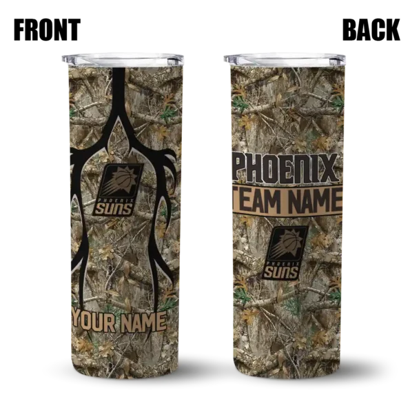 custom phoenix suns antler flow camo skinny tumbler fashion forward.webp