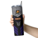 custom phoenix suns hexagon honeycomb purple black skinny tumbler best selling 1.webp