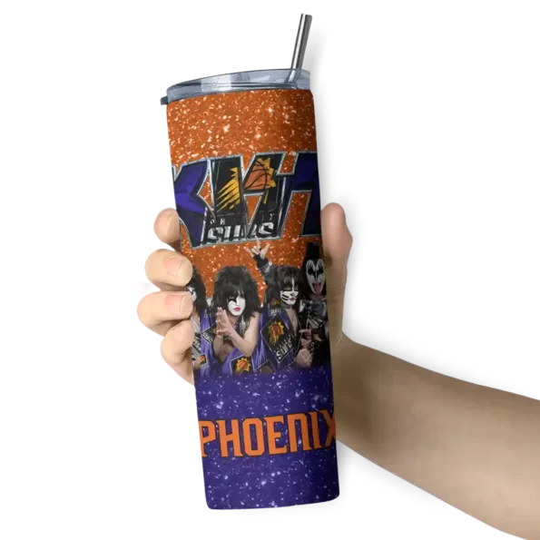 custom phoenix suns kiss band orange skinny tumbler premium grade.webp