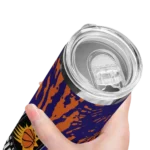 custom phoenix suns metallic grid purple skinny tumbler best selling 1.webp