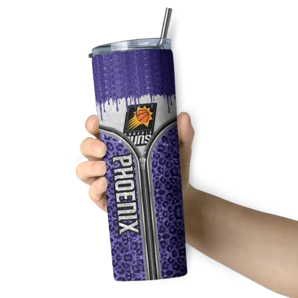 custom phoenix suns sparkle drip purple skinny tumbler premium grade.webp