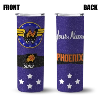 custom phoenix suns star cluster purple skinny tumbler fashion forward.webp