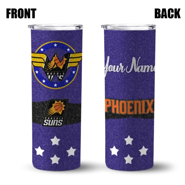 custom phoenix suns star cluster purple skinny tumbler fashion forward.webp