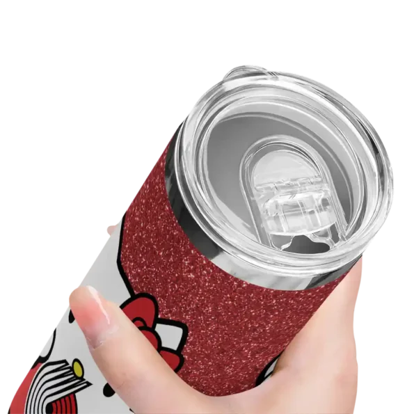 custom portland trail blazers hello kitty red black skinny tumbler high quality 1.webp